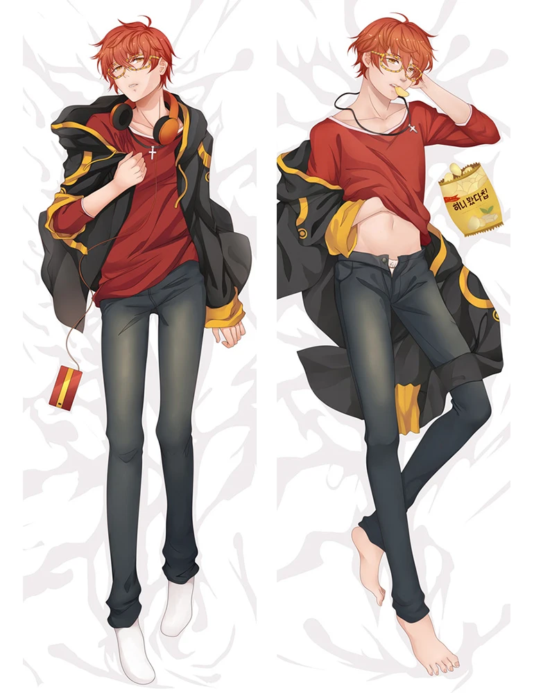 Аниме Мистик мессенджер Dakimakura персонажи Jumin Han& Zen& 707 otaku Dakimakura наволочка обнимающая наволочка - Цвет: 611035