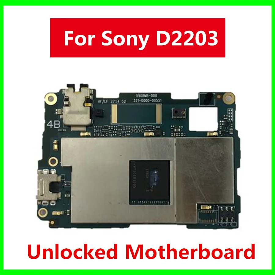 

D2203 Motherboard For Sony Xperia E3 D2203 Logic Board Factory Unlocked Mainboard With Full Chips Good Tested Free Shipping