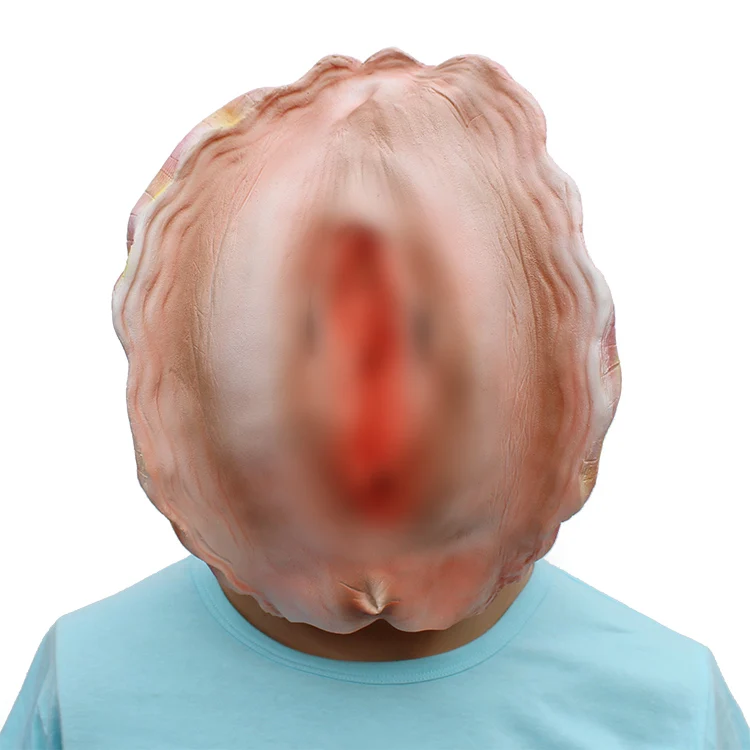 

Creepy Latex Mask Shell Hedging Theater Prank Prop Crazy Masks Halloween Party Costume