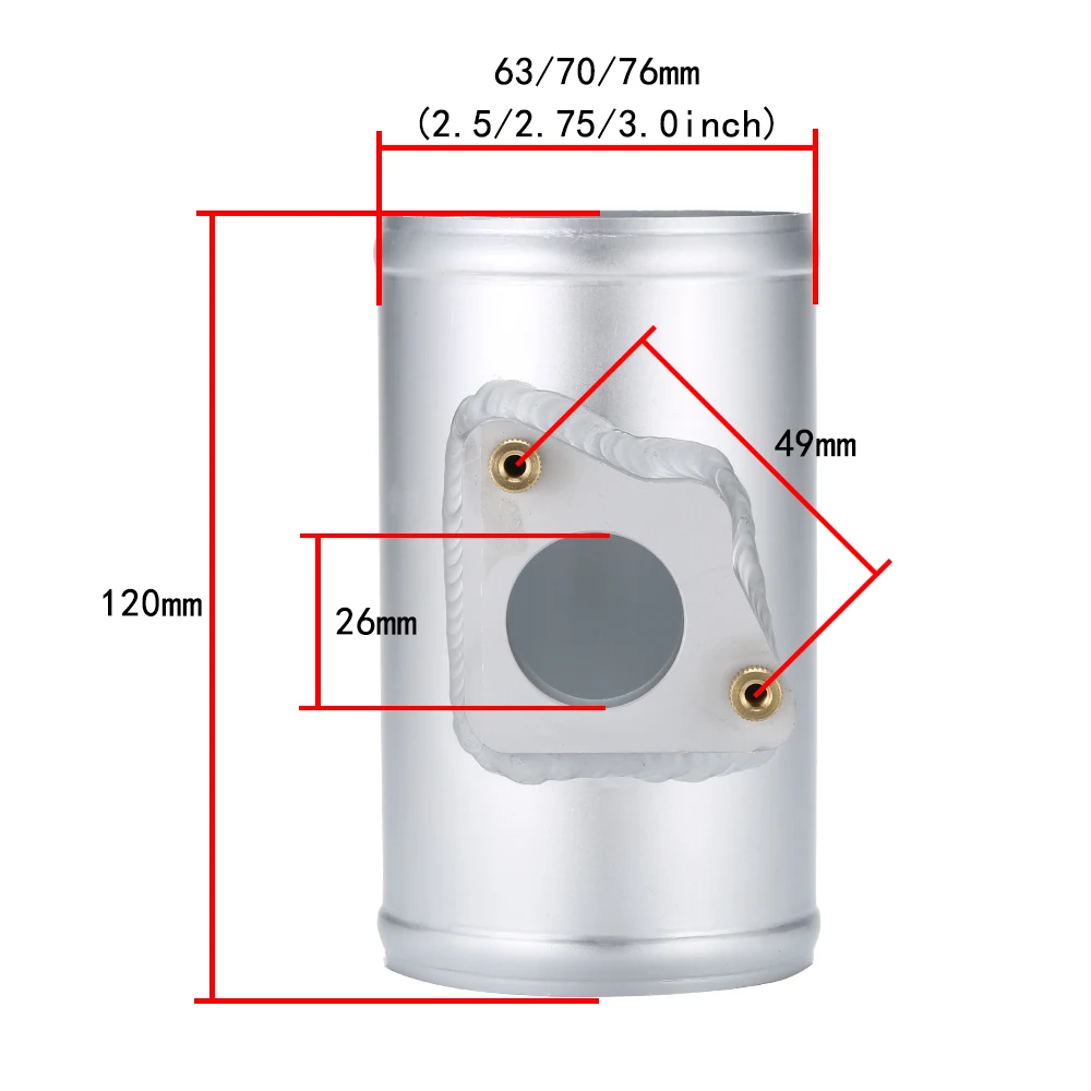 R-EP поток воздуха сенсор адаптер подходит для Honda ACCORD Toyota Mazda Subaru MAF Performance воздухозаборника метр крепление трубки 63 70 76 мм