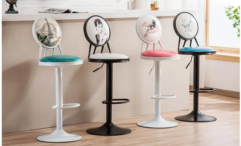 Bar chair. Manicure bench. Retro chair.002