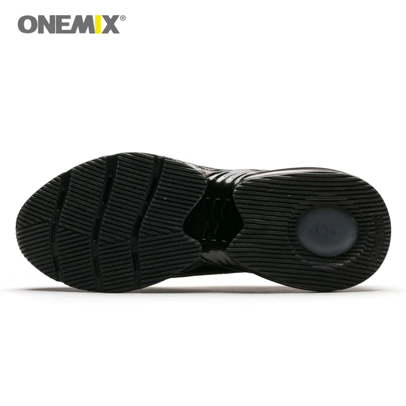 Мужские беговые кроссовки ONEMIX с воздушной подушкой кожаная обувь 270