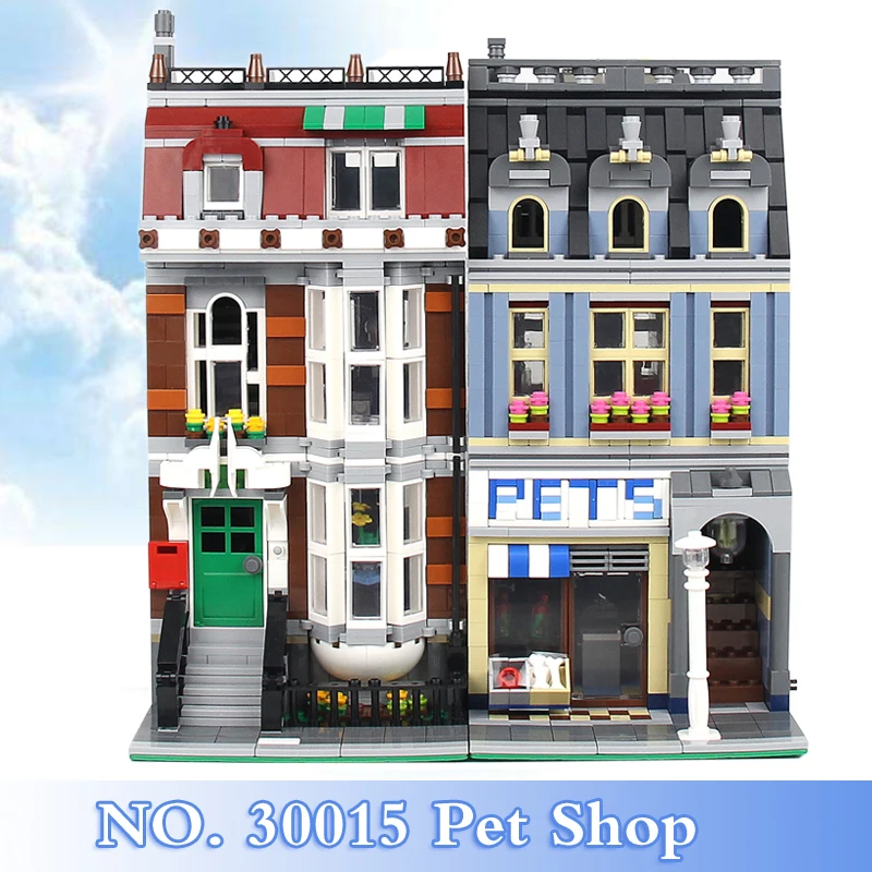 

2018 New City Creator Series 2108Pcs Pet Shop Figures Building Blocks Bricks Set Children Toys Model Kits Gift Compatible 10218