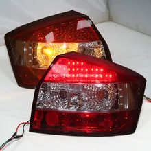 Светодиодный хвост лампа для Audi A4 B6 назад лампы 2001-2004 красный, белый