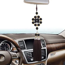 Китайская народная Стиль Агат висит кулон Автомобильный интерьер Зеркало заднего вида украшения аксессуары автомобиль укладки