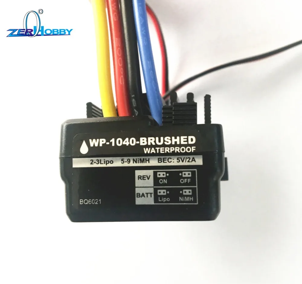 Контроллер Hobbywing WP 1040 40A 18029-ESC водонепроницаемый для радиоуправляемых