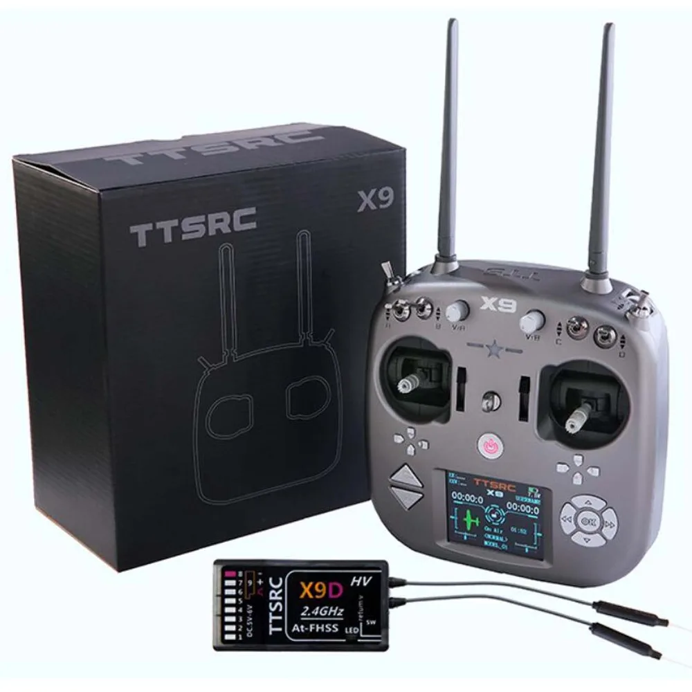 

TTSRC X9 Remote Control 2.4G 9CH Transmitter Receiver R9D for RC Airplane Quadcopter Drone UAV