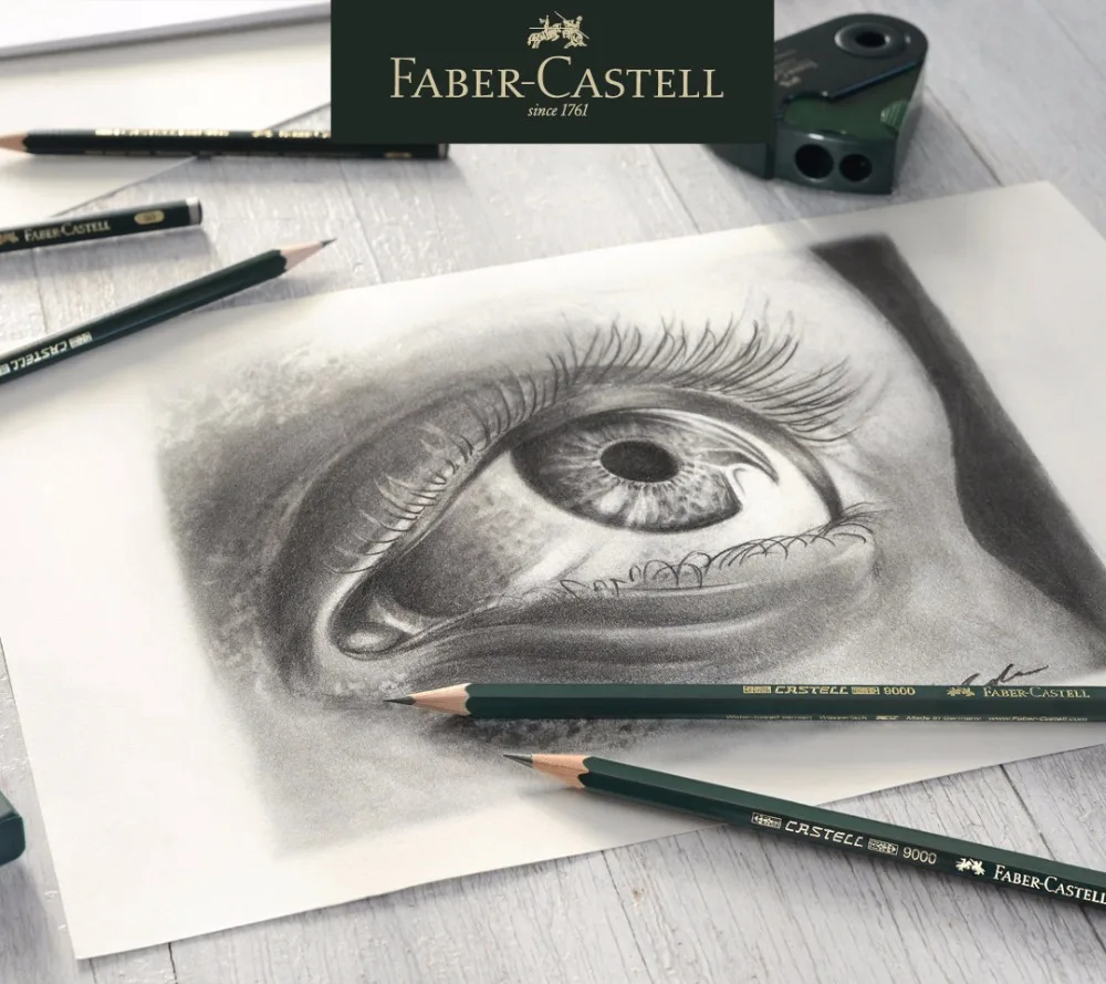 Faber-Castell 9000 Стандартный с карандашным рисунком Животные комплект 16/12 шт Графитовые Карандаши для рисования черный деревянный карандаш с шестигранной головкой bleistiftes