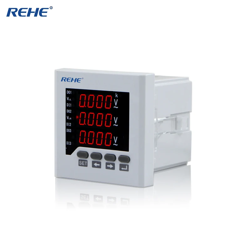REHE AC RH-3AV73 80*80 мм интеллектуальная аналоговая панель Elctrical вольтметр светодиодный
