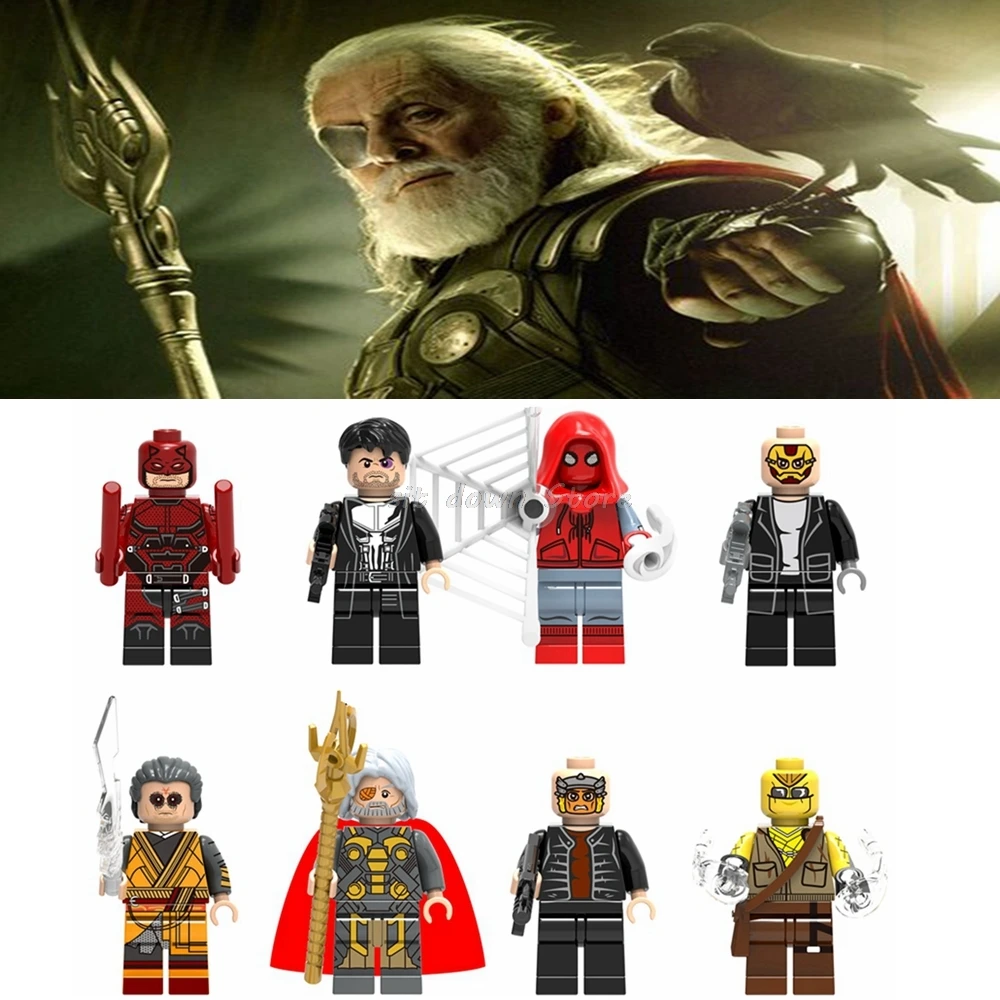 

Legoing Marvel Superheroes figures Thor & Loki & Hela Odin Doctor Strange Beast Model Building Blocks Toys for Children Legoing