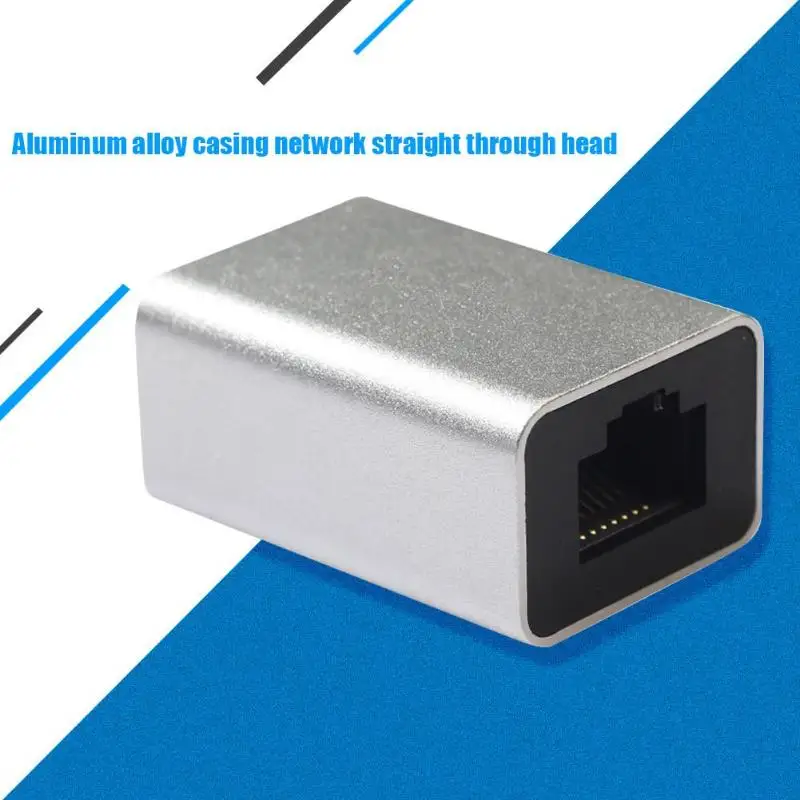 Алюминиевый Cat6 RJ45 8P8C муфта для женщин сетевой адаптер для маршрутизатор сети удлинитель