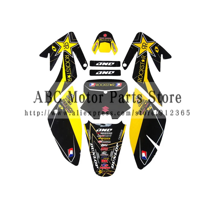 

3M Decals Emblems Stickers Graphics For CRF70 Clone CRF70 pit dirt Bike Kayo BSE