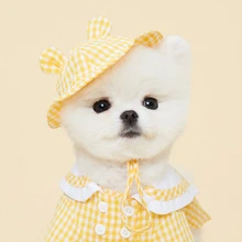 Летняя рубашка для собак, шапка для собак, шапка для кошек, чихуахуа, йоркширский Померанский пудель, Bichon Schnauzer, одежда для щенка, одежда для собаки