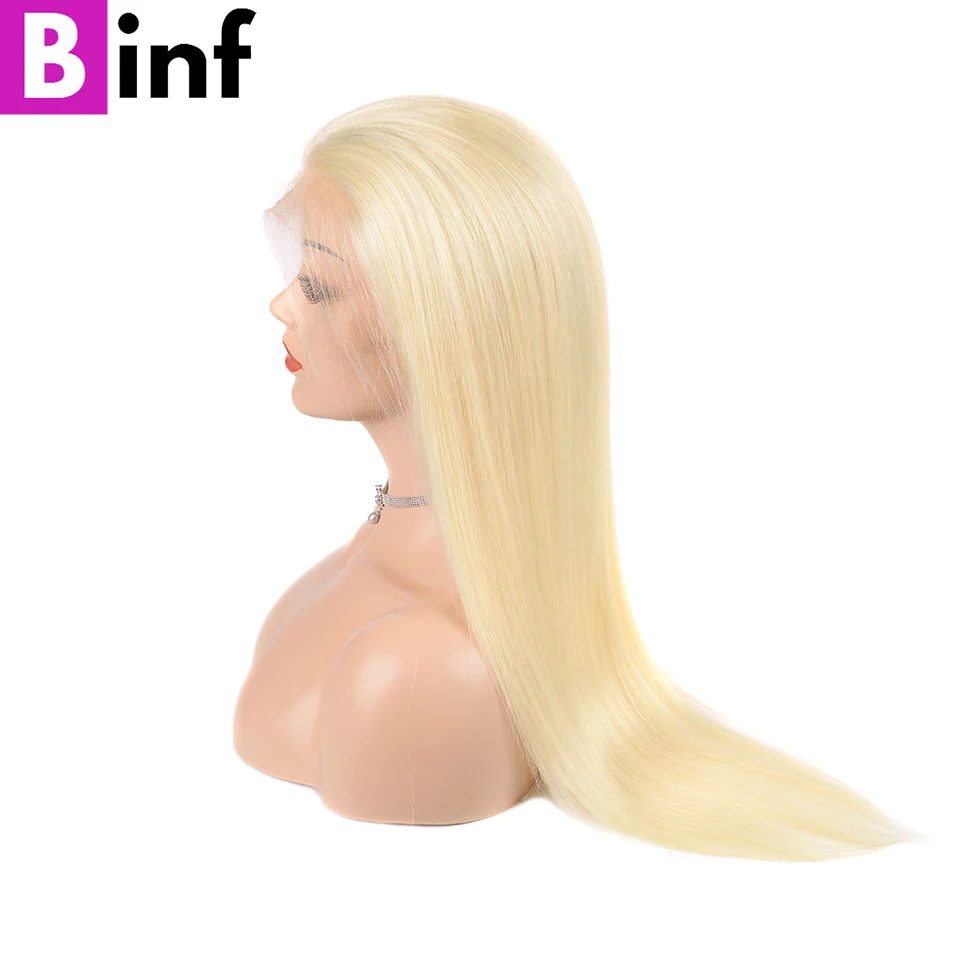 BINF 613 парик бразильские прямые волосы Remy человеческие волосы парики натуральные волосы с волосами младенца 13x4 человеческие волосы парики