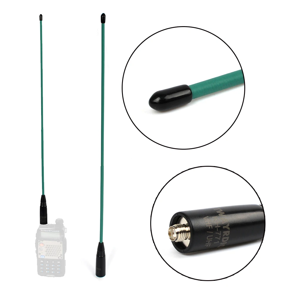 HYS RH 771 SMA Female walkie talkie antenna Flexible Dual Band Portable