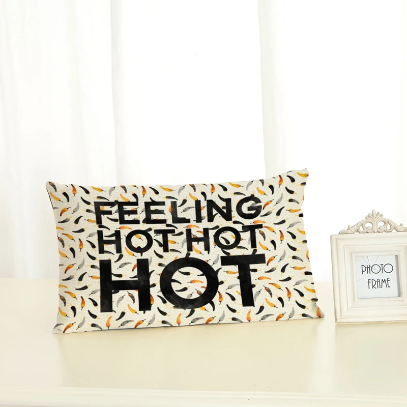 

Personalized Letter Pattern Cushion Covers Fashion Creativity Home decoration 30x50 Decorative Beige Linen Pillow Case
