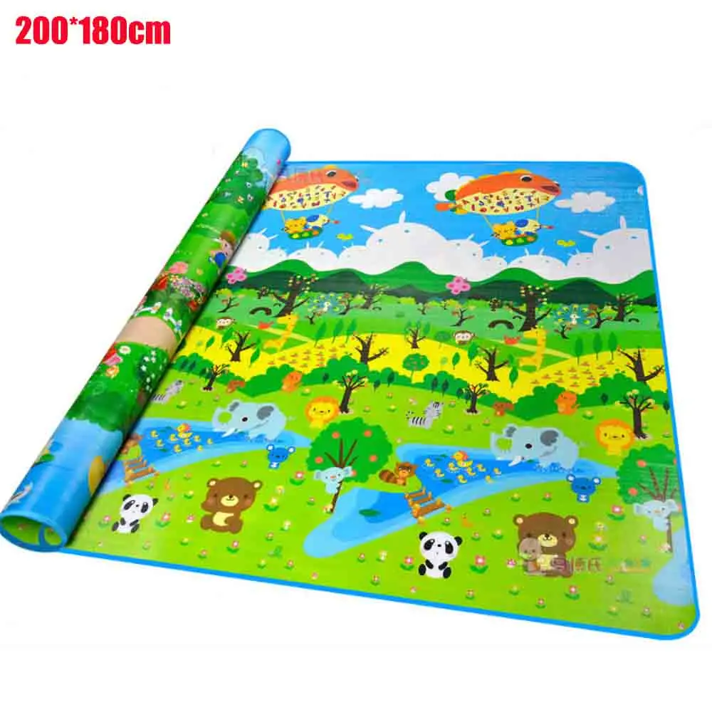 

Ocean 2*1.8m Baby Play Mat Baby Carpet Soft Floor Kids Baby Playmat Outdoor Carpet Child Baby Crawling Mat Sided Pattern Animal