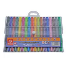 18 цветов эскизный маркер масляная художественная школьная Ручка двуглавый товары для рукоделия маркеры для рисования маркеры набор манга ручка каваи