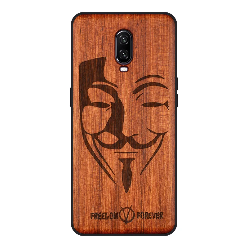 Оригинальный чехол для телефона Boogic из натурального дерева funda Oneplus 5T 6 T палисандр