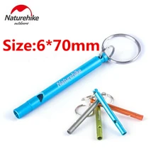 Naturehike открытый металлический многофункциональный свисток кулон с брелок для ключей выживания Аварийный Мини Размер свистки