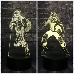 3D лампа ночник RC лампа Муравей Человек фигурку Marvel мститель USB светодио дный светодиодное освещение подарок к празднику детские игрушки