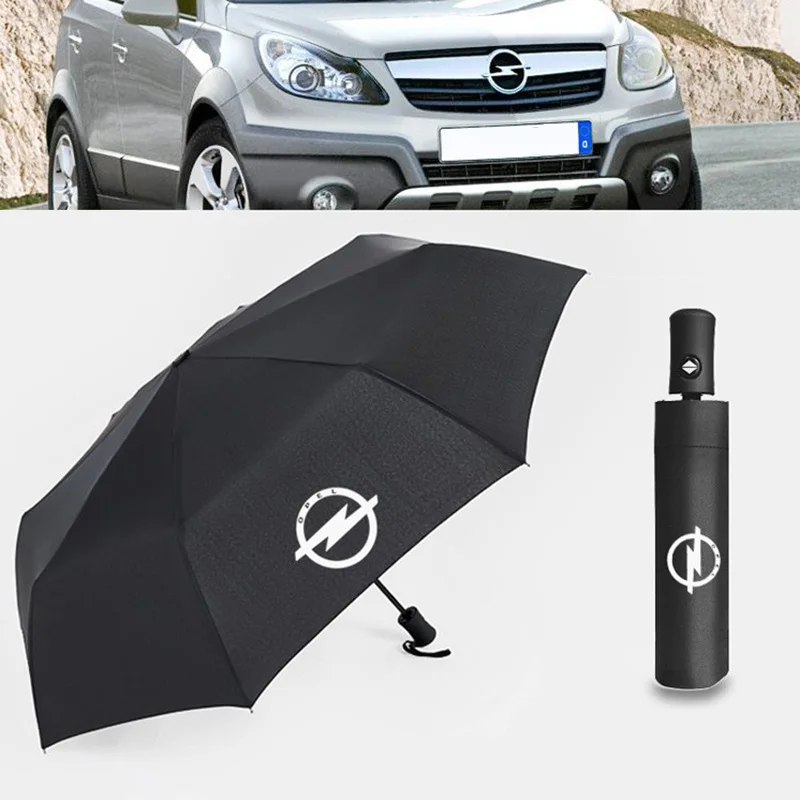 YADA, Сверхлегкий, черный, логотип Opel, автоматический зонт, от дождя, УФ, складной, 4S, зонт для автомобиля, для женщин, мужчин, ветрозащитные зонты, для мужчин, YS706