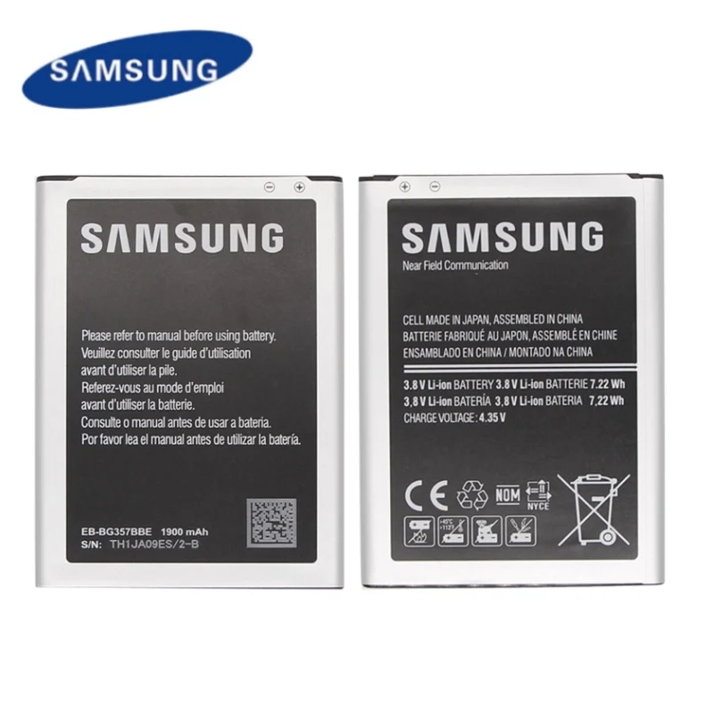 Аккумулятор samsung EB-BG357BBE для samsung Ace 4 GALAXY Ace style LTE SM-G357FZ G357 сменный аккумулятор 1900 мАч NFC