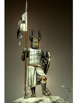 

holding the flag of the Teutonic warrior 54mm Resin Models