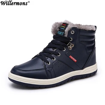 

Winter Men Fashion Leather Boots Casual Men Leather Moccasin Brand Winter Men Shoes Men Ankle Boots Cheap Cowboy Boots