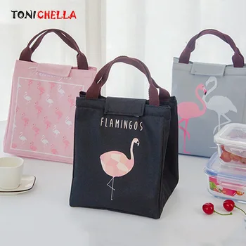 

Thermal Insulation Baby Milk Bottle Keep Warm Bag Flamingo Woman Portable Food Infant Food Breast Milk Warmer Beach Tote BB5091