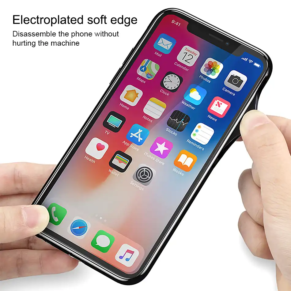 Роскошный стеклянный чехол для Apple iphone 6 7 8 10 Plus X XS XR MAX 7plus 8plus 6G 6S XSMAX зеркальный