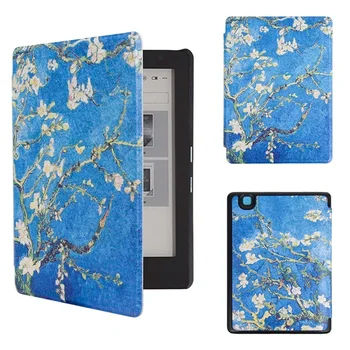 

Cover Case for Kobo aura H2o edition 2 6.8" 2017 Waterproof E-reader e-book PU Leather Cover Smart Shell+ gifts