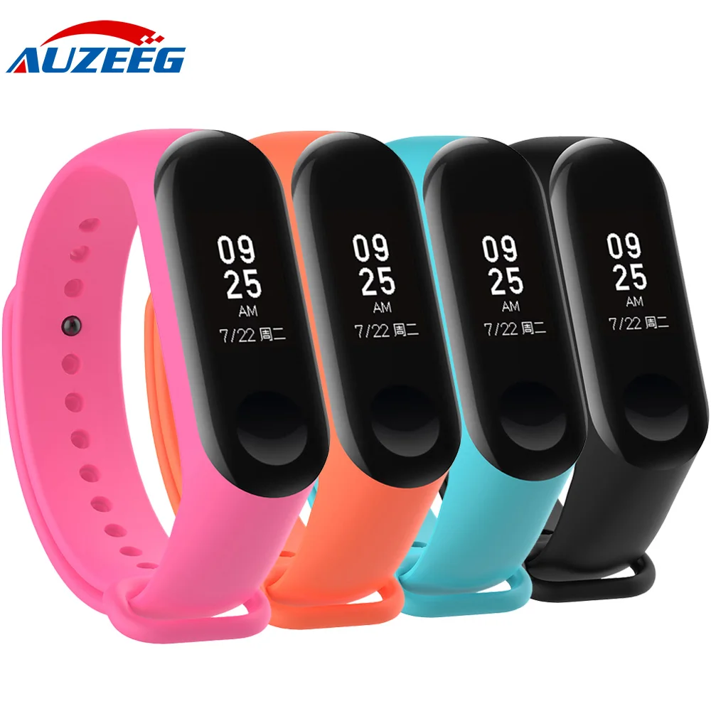 Mi Band 3 4 ремешок на запястье для Xiaomi mi аксессуары красочный Pulsera Correa сменный