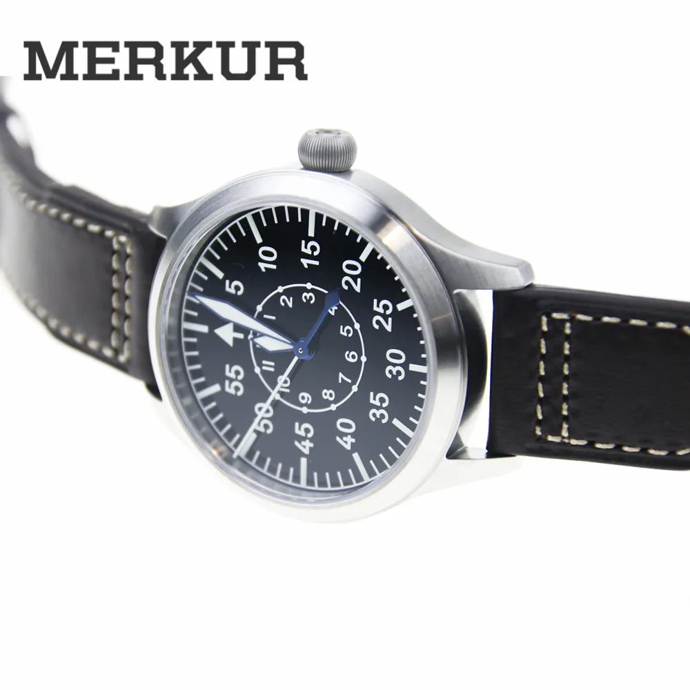 

japan automatic mvt Flieger Pilot Diver Watch Mens Heated Blue Enamel Dial Sapphire B-Uhr Chronograph 300M WR Type b