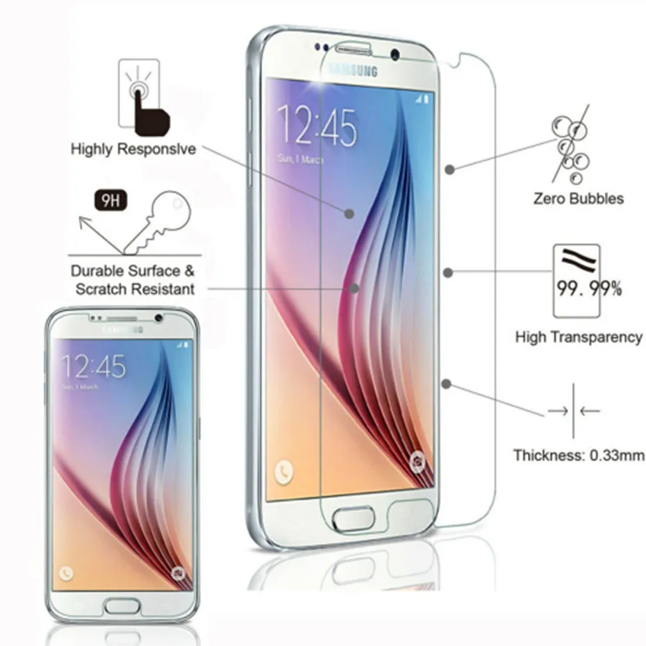 Защитная пленка для экрана из закаленного стекла samsung A5 A7 A3 2016 2017 9H ультратонкое