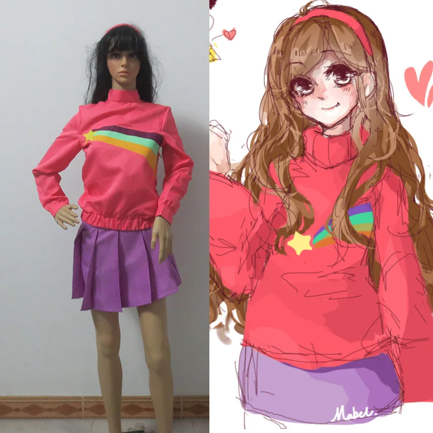 Costume Cosplay Gravity Falls Mabel Pini
