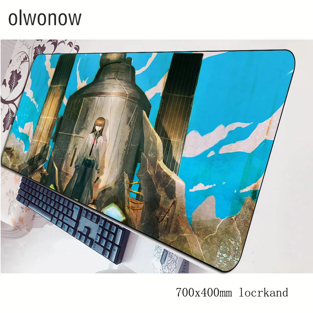 Steins Гейт коврик для мыши в стиле эстетизма компьютерный 70x40 см игровой большой