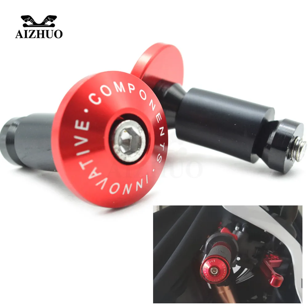 22mm Motorcycle Motocross Hand Bar Ends Handlebar Grips Cap Anti Vibration Silder Plug for honda kawasaki suzuki ktm yamaha