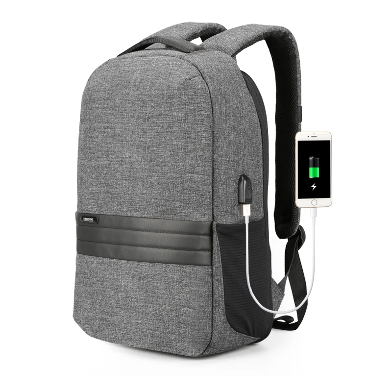 

Kingsons Men Backpacks 15.6 inches Shoulder Bags in Men's Casual Daypack for Business Laptop Backpack USB Recharging Travel Ba