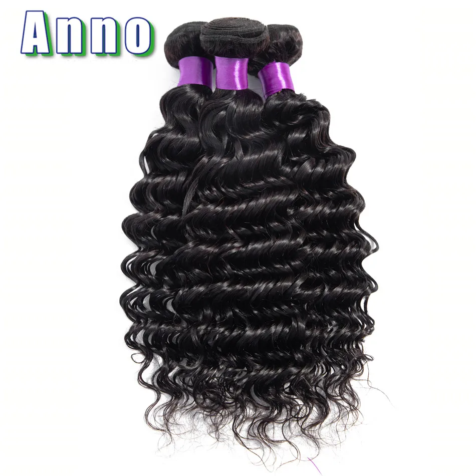 Anno Hair Deep Wave Bundles Natural Color 8\ Anno Hair Deep Wave Bundles Natural Color 8\