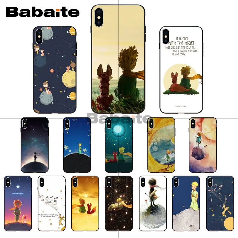 

The Little Prince and the Fox DIY Printing Drawing Phone Case cover Shell for iPhone 5 5Sx 6 7 7plus 8 8Plus X XS MAX XR Babaite