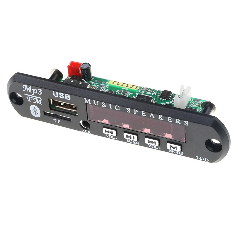Аудио модуль kebidu DC 12 В MP3 декодер плата Bluetooth USB источник питания FM радио для