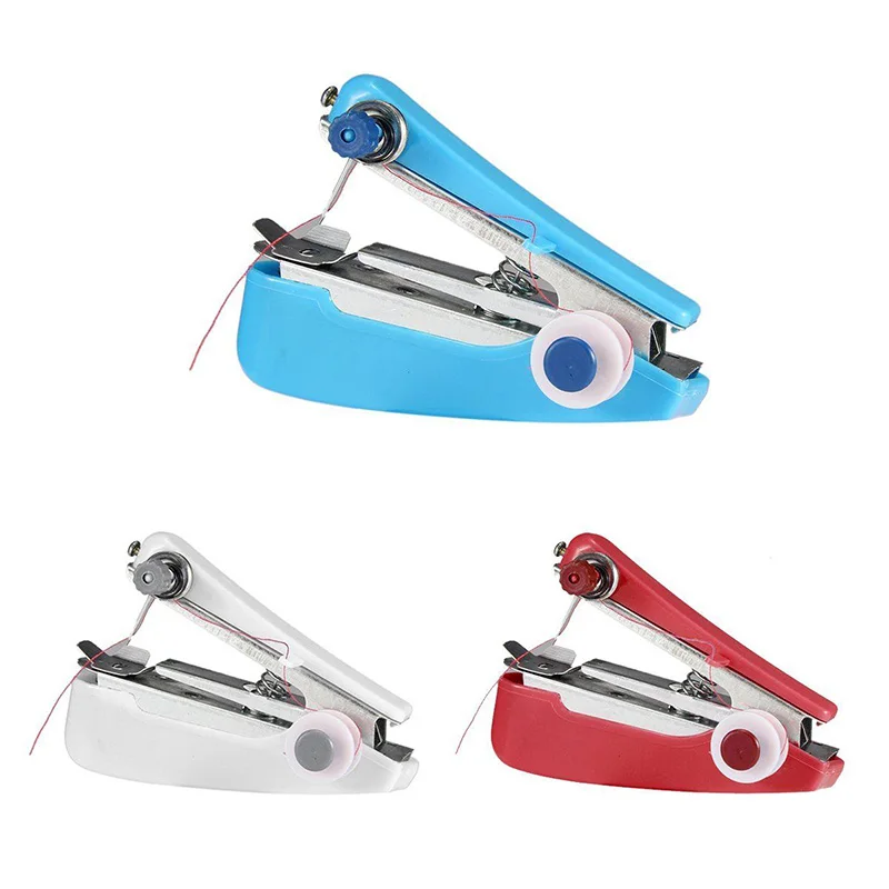 

11*7*4cm Mini Sewing Machine Hand Sewing Machine Handy Stitch DIY Random Color Home Clothing Tool Accessories TQ