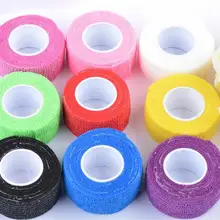 5 рулонов нетканый лак для ногтей Удалить повязку различных цветов эластичность ногтей рулон ленты инструменты. 2,5 см* 4,5 м