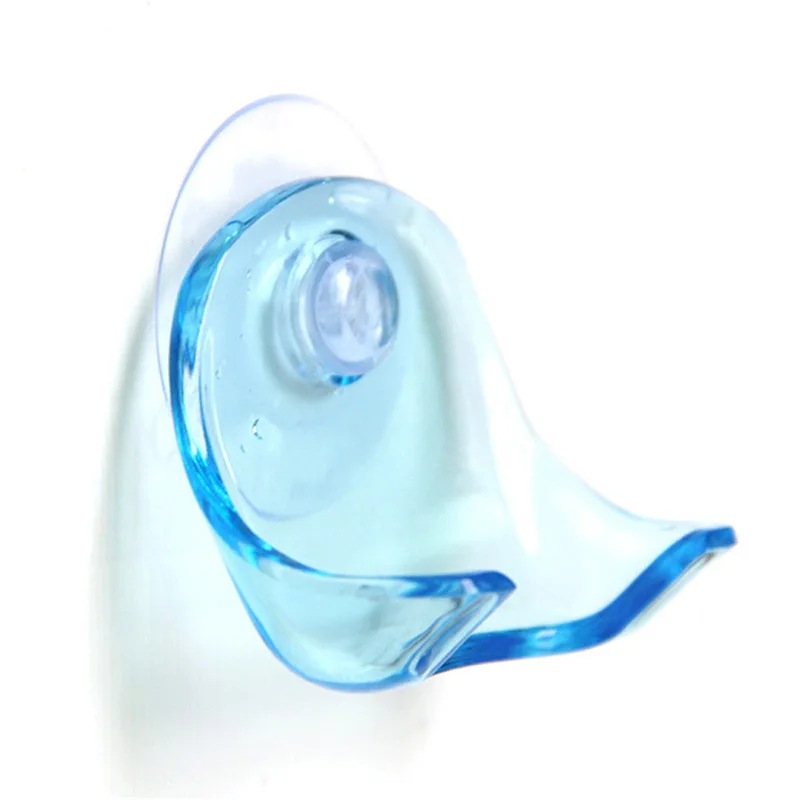 

Shaver Hanging Rack Clear Storage Shelf Bathroom Sucker Suction Cup Razor Holder