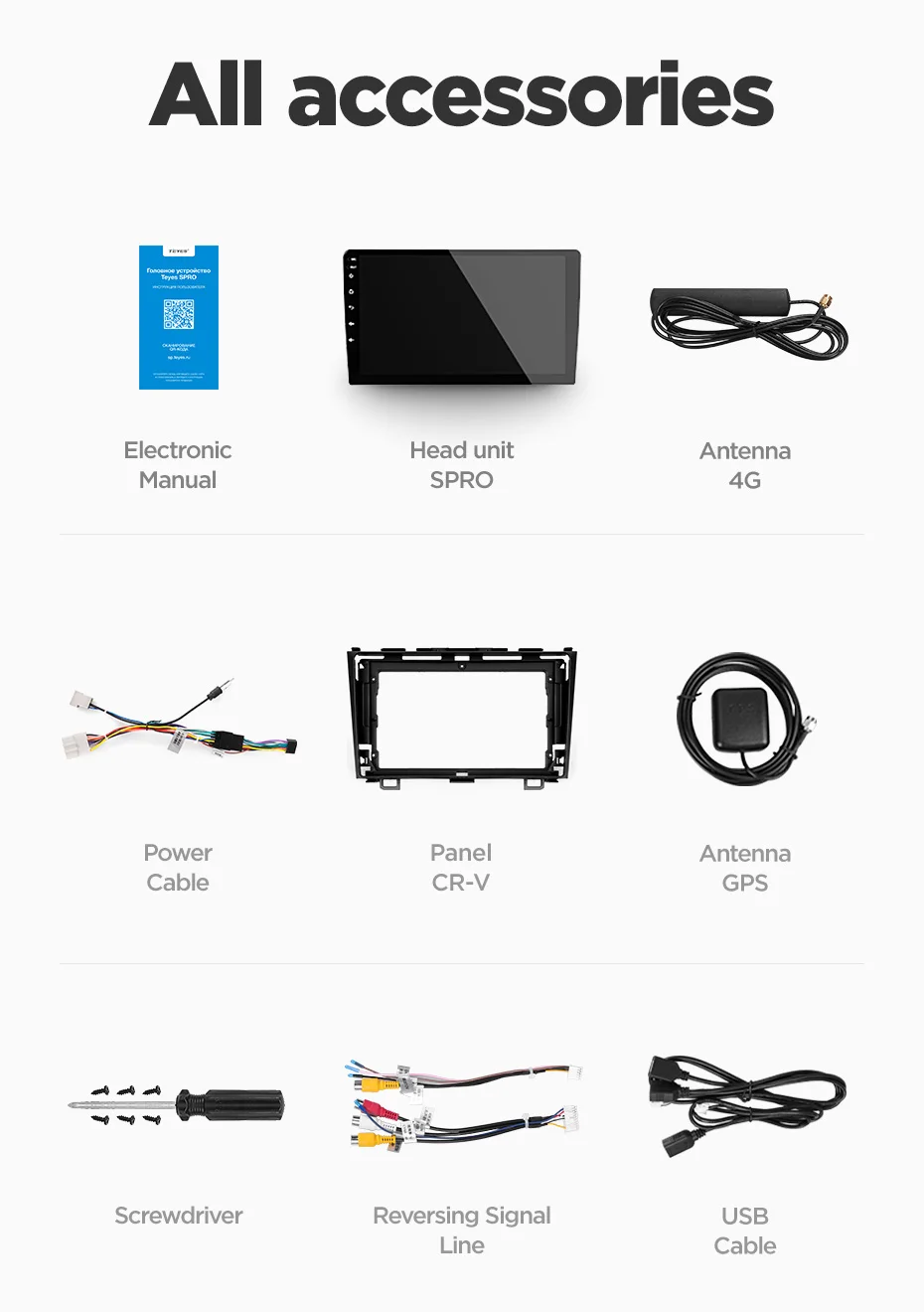 Top TEYES SPRO For Honda CRV CR-V 3 RE 2006 2007 2008 2010 2012 Car Radio Multimedia Video Player Navigation GPS Android 8.1 No 2din 28
