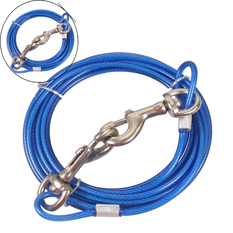 Premium 5MM Line Diameter Dog Tie Out Cable Heavy Duty Dogs Chain