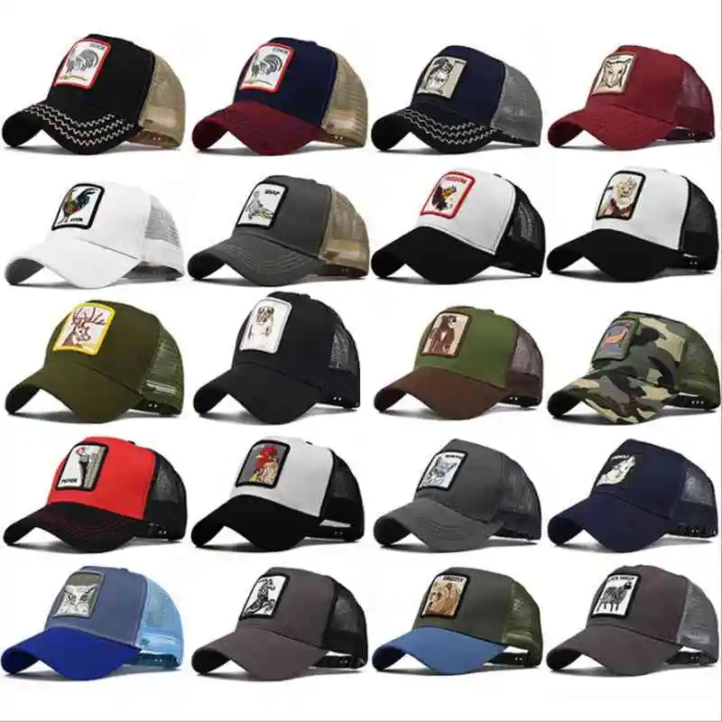 

WZCX 2019 Fashion New Embroidery Animal Casual Baseball Cap Unisex Splice Adjustable Tide Hip Hop Cap Adult Cap