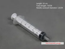 Hi-Q 10PCS Sampler Injektor Jednorázová stříkačka 10ml pro měření živin Hydroponic No Needle Medical výuka