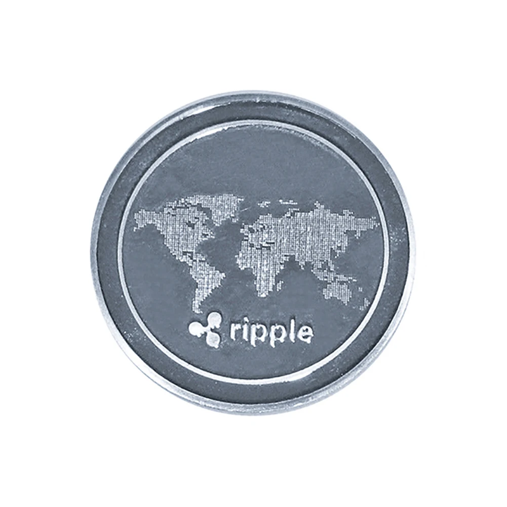 Cryptocurrency Ripple Coin bitcoin Commemorative Round XRP Ripple Crypto Currency Plated Coin Collectible Art Collection Mar20